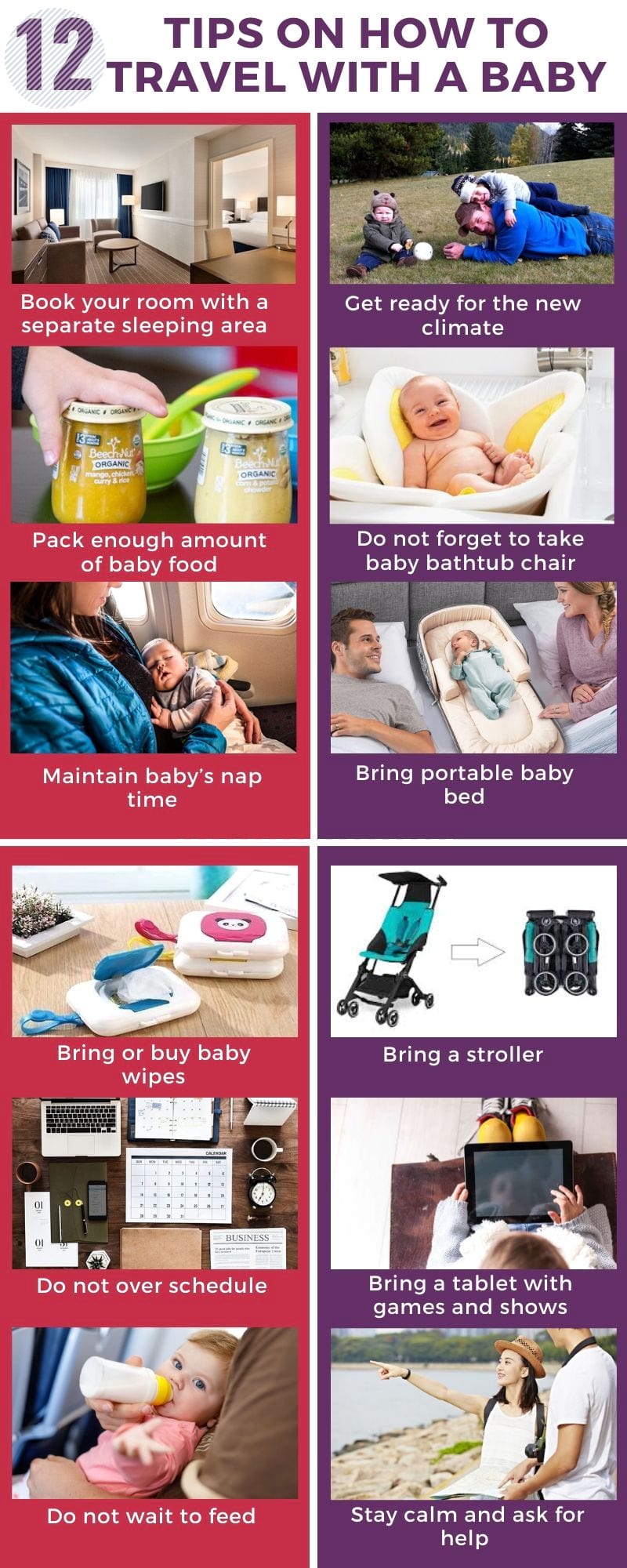 tips on how to travel with a baby